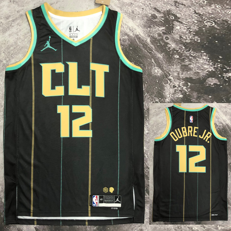 22-23 HORNETS OUBRE JR. #12 Black City Edition ...