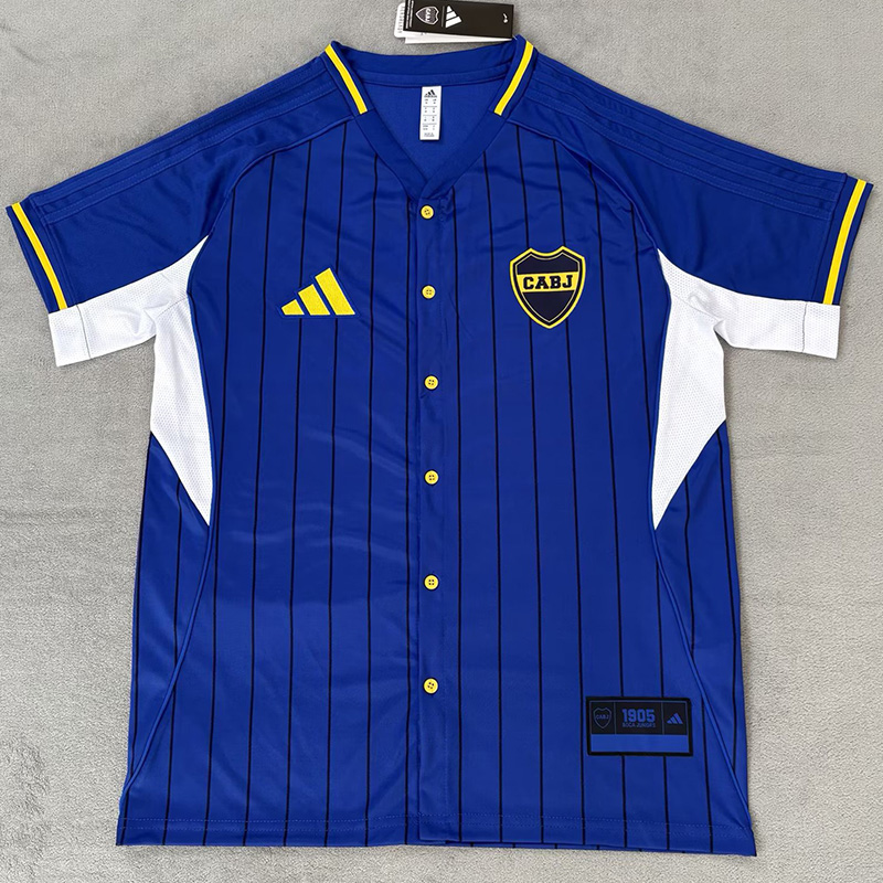 25-26 Boca Juniors Blue Casual Edition Baseball Jersey
