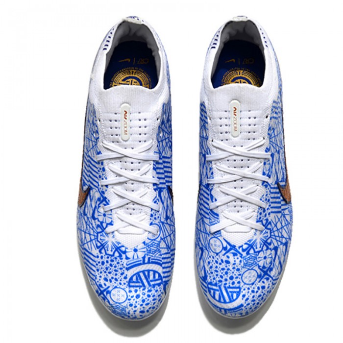 Air Zoom Mercurial Vapor XV Elite FG Soccer Shoes-White/Blue-306991