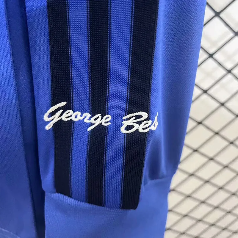 24-25 Man Utd Blue Joint Edition Long Sleeve Soccer Jersey