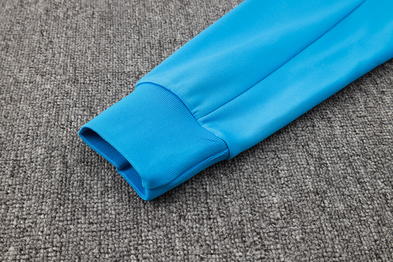 24-25 Brazil Lake blue Hoodie Half Pull Tracksuit #F567半拉连帽