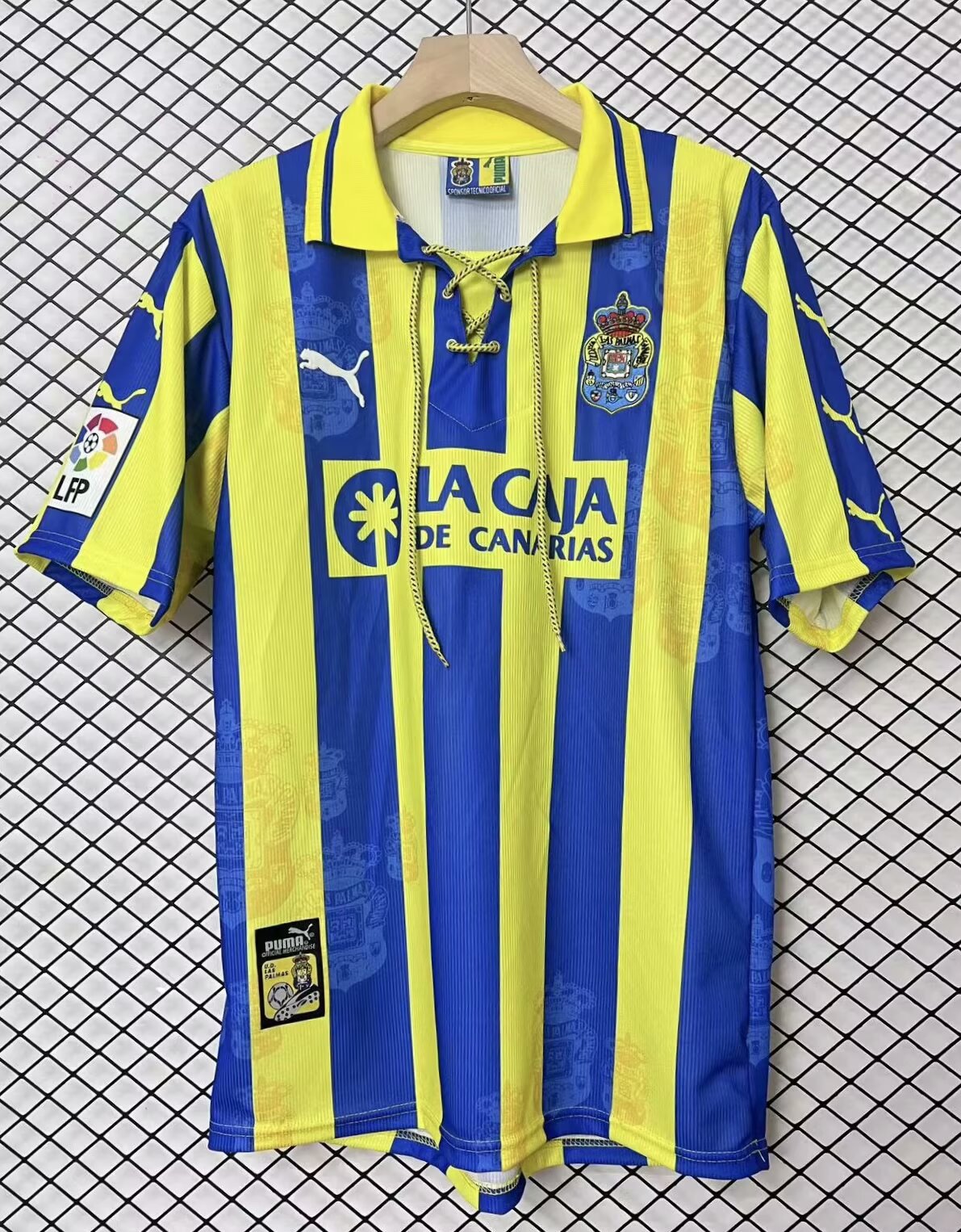 1997-1998 Las Palmas Away Retro Soccer Jersey *带章