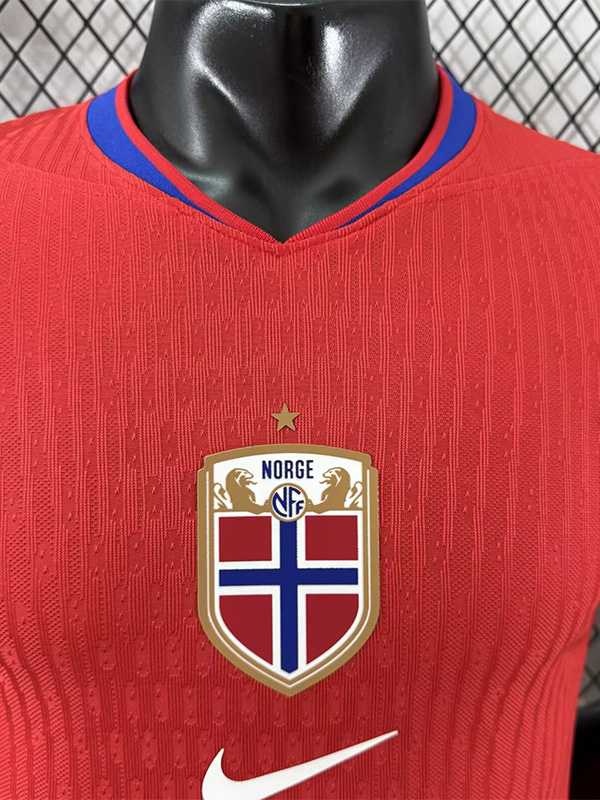 25-26 Norway Home Player Version Soccer Jersey
