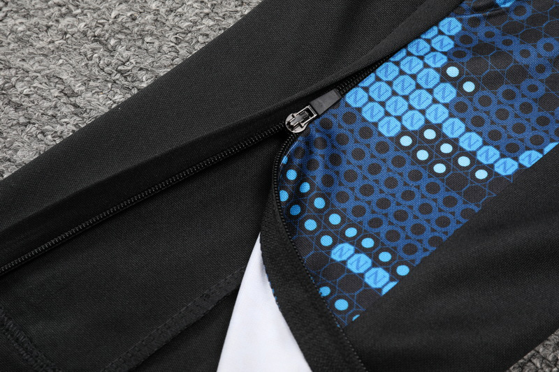 24-25 Napoli Blue Black Half Pull Tracksuit (半拉链)