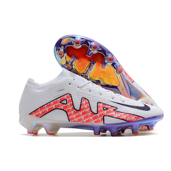 Air Zoom Mercurial Vapor XV Elite AG Soccer Shoes-White/Red-6689619