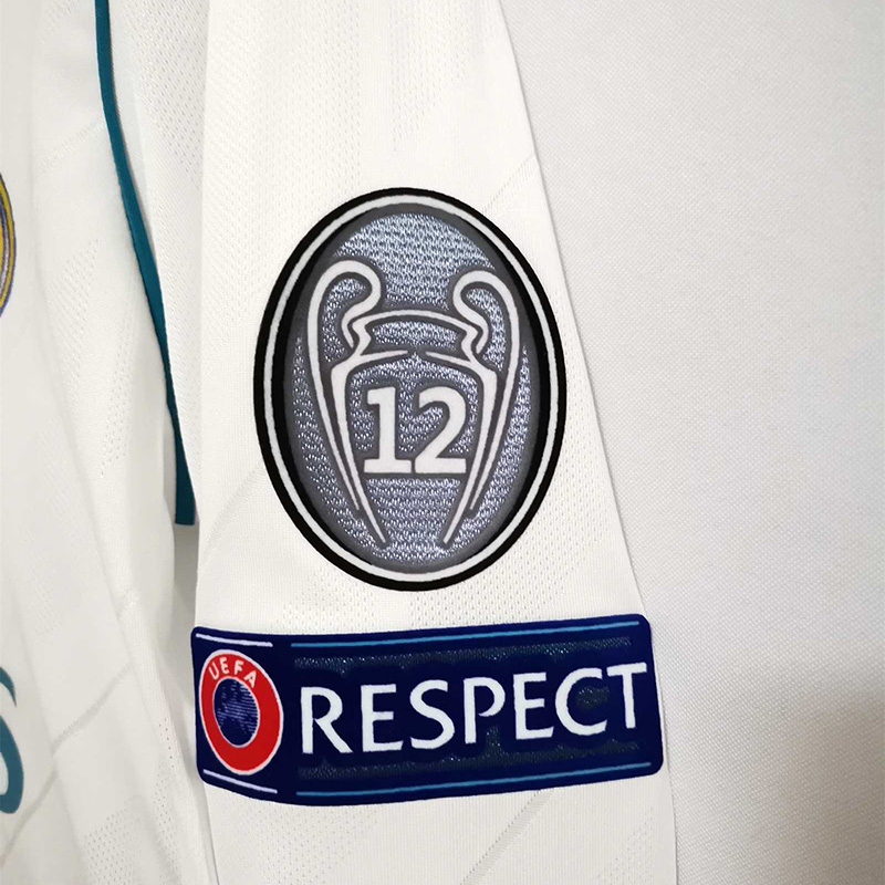 2017-2018 RMA Home Long Sleeve Retro Soccer Jer...