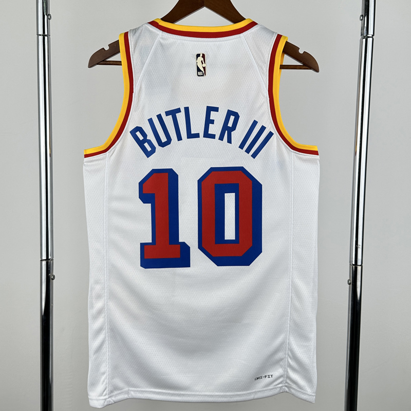 24-25 WARRIORS BUTLERIII #10 White Retro Top Quality Hot Pressing NBA Jersey