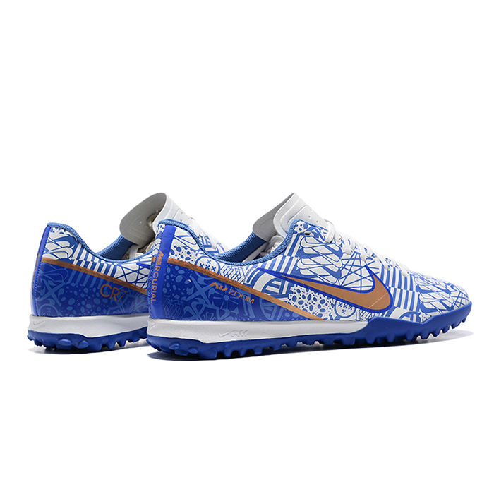 Air Zoom Mercurial Vapor- XV Academy TF Soccer Shoes-White/Blue-7830712