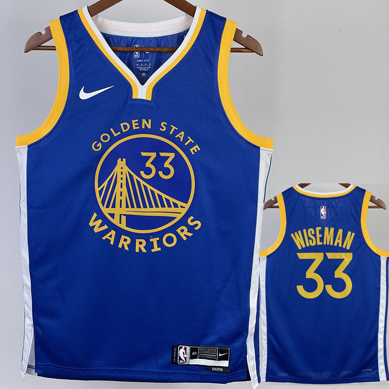 22-23 WARRIORS WISEMAN #33 Blue Top Quality Hot...
