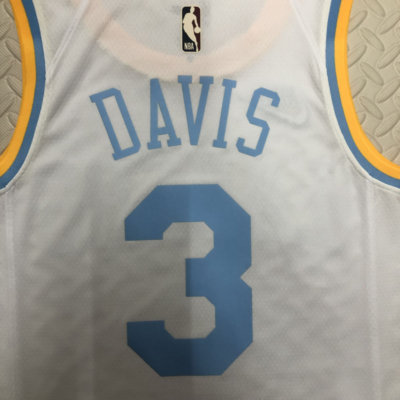 22-23 LAKERS DAVIS #3 White Top Quality Hot Pre...