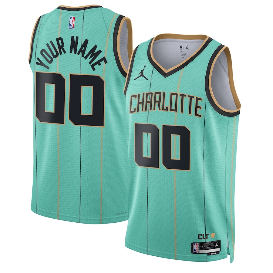 25 season Hornets   City Green  Quality Hot Pressing(Customized version） NBA Jersey