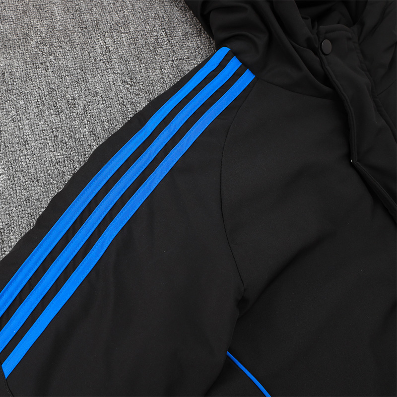 24-25 Argentina Black Windbreaker Fabric Cotton Coat #G187(金标)