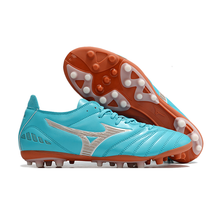 MORELIA NEO AG Soccer Shoes-Blue/Brown-8932309