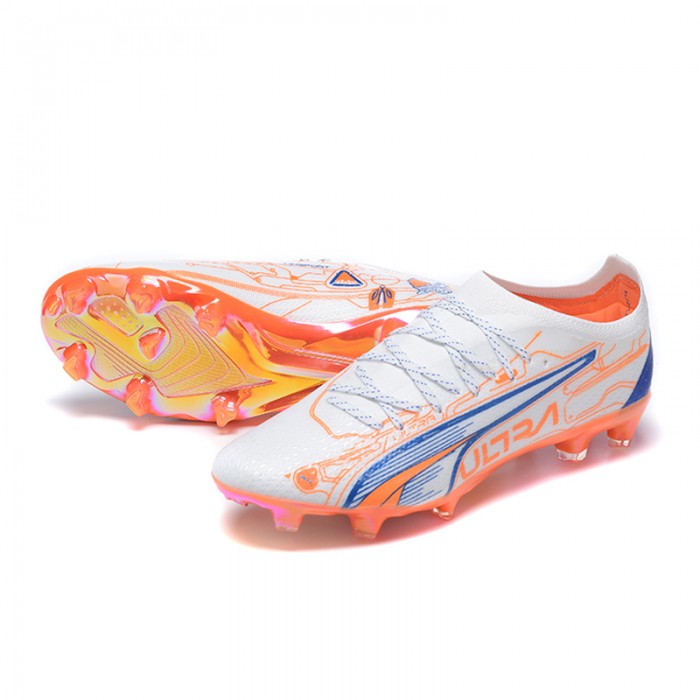Ultra Ultimate FG Soccer Shoes-Orange/White-9953439