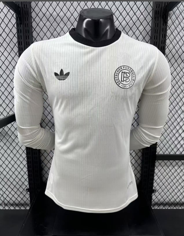 24-25 Germany White 125th Anniversary Player Long sleeve Version Soccer Jersey