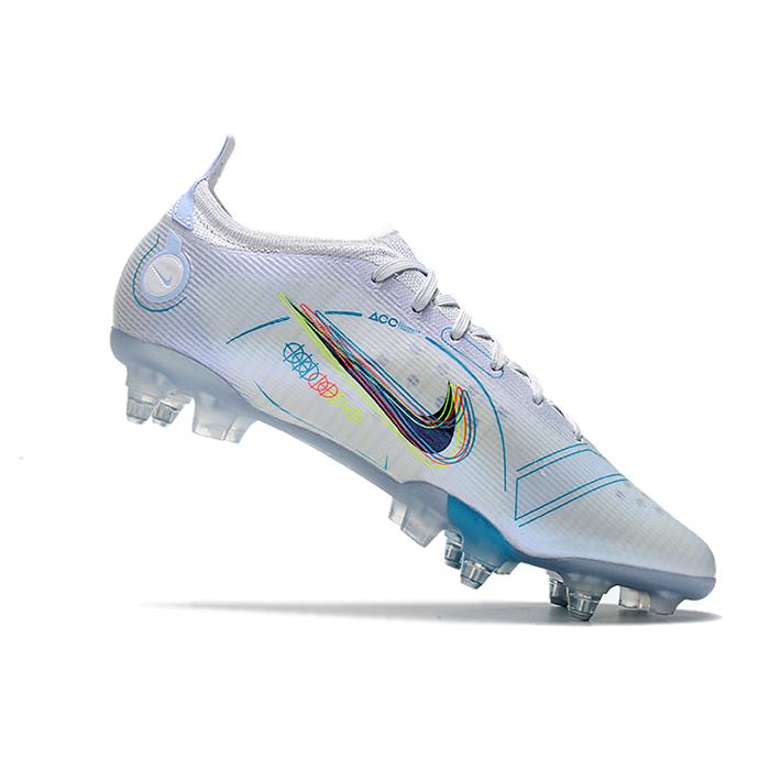 Mercurial Vapor XIV Elite SG Soccer Shoes-White/Blue-7881602