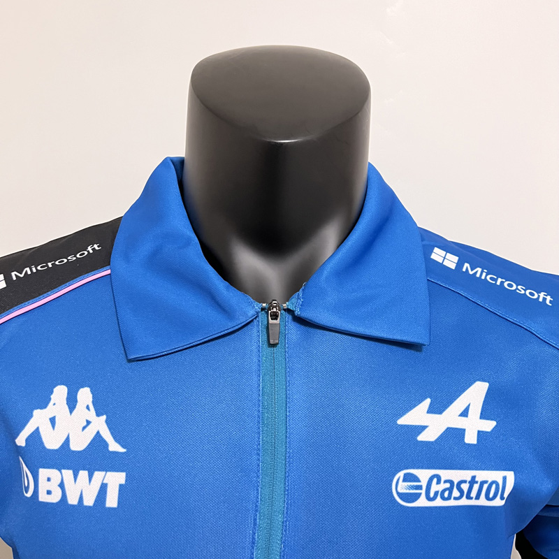 2023 F1 ALPINE Blue Polo Racing Suit(有领)