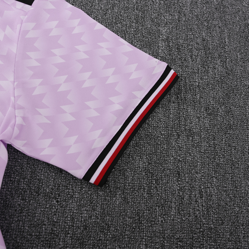 25-26 Man Utd Pink Polo Short Sleeve