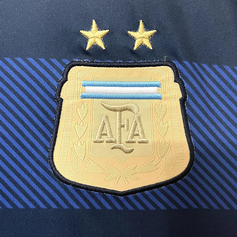 2014 Argentina Away Retro Soccer Jersey