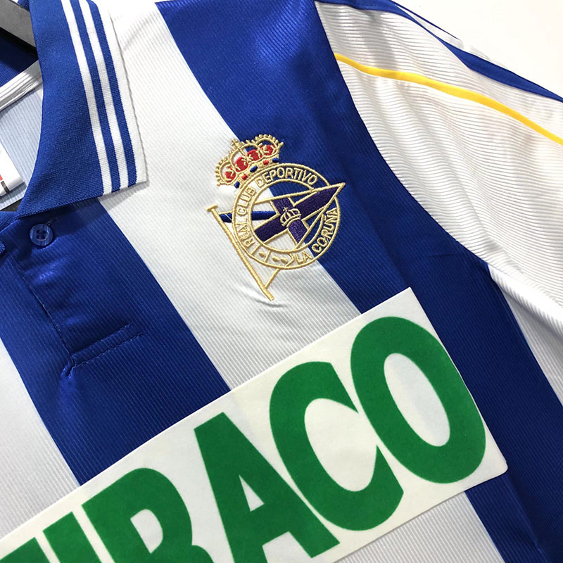 1999-2000 La Coruna Home Retro Soccer Jersey