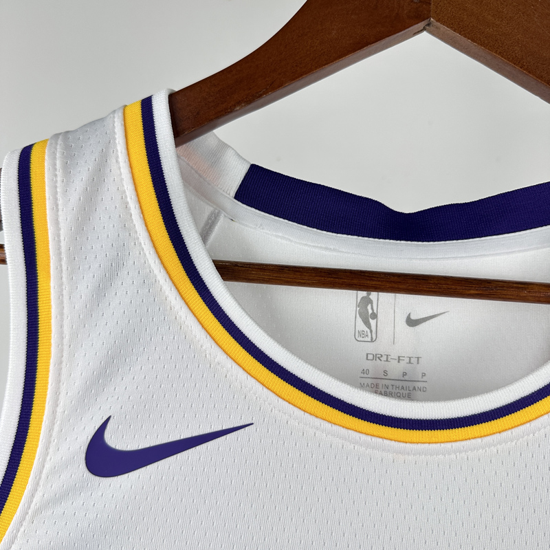 22-23 Lakers WESTBROOK #0 White Top Quality Hot Pressing NBA Jersey(圆领)