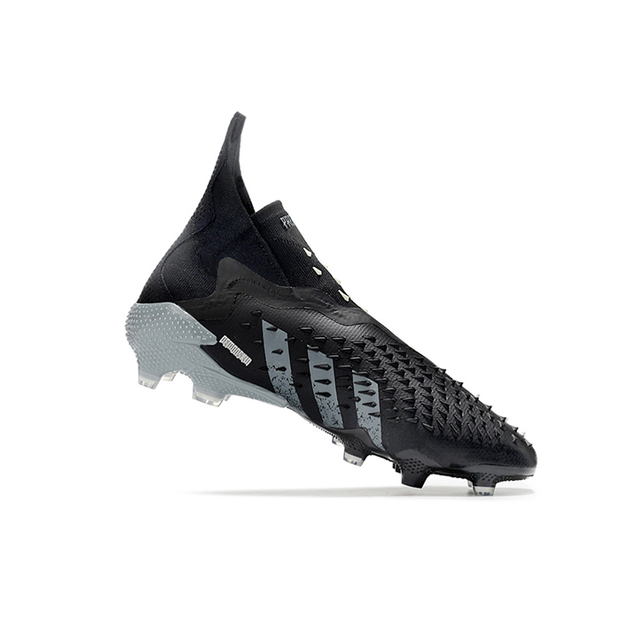 PREDATOR FREAK + FG High Soccer Shoes-Black/Gray-5376381