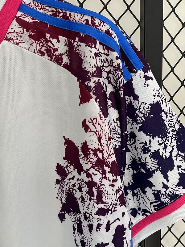 2023 Spain Purple Blue White Fans Soccer Jersey 一星