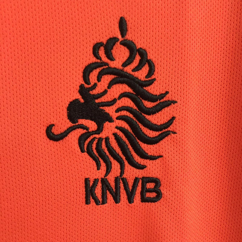 1998 Netherlands Home Retro Orange Jersey