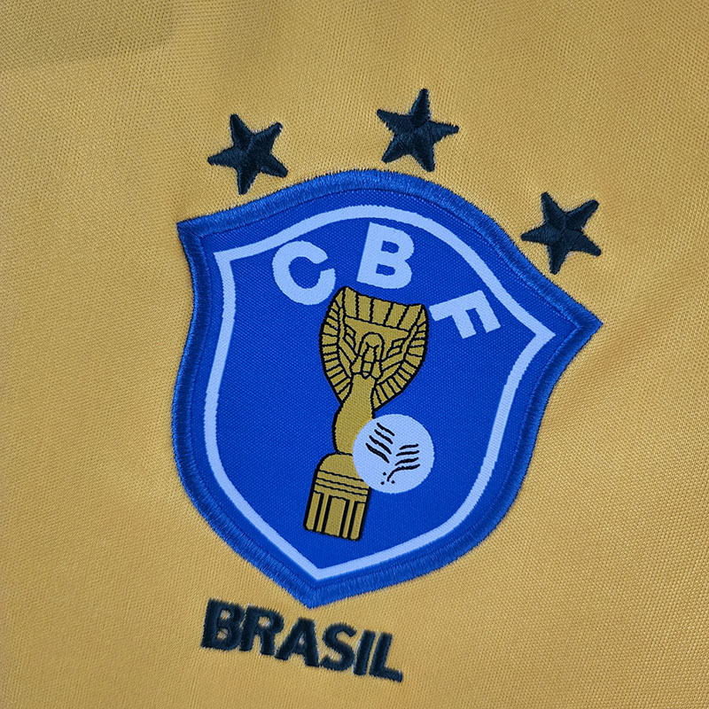 1988 Brazil Home Retro Soccer Jersey