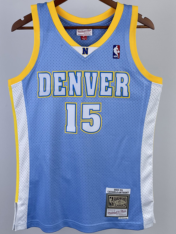 2003-04 Nuggets ANTHONY #15 Light Blue Retro To...