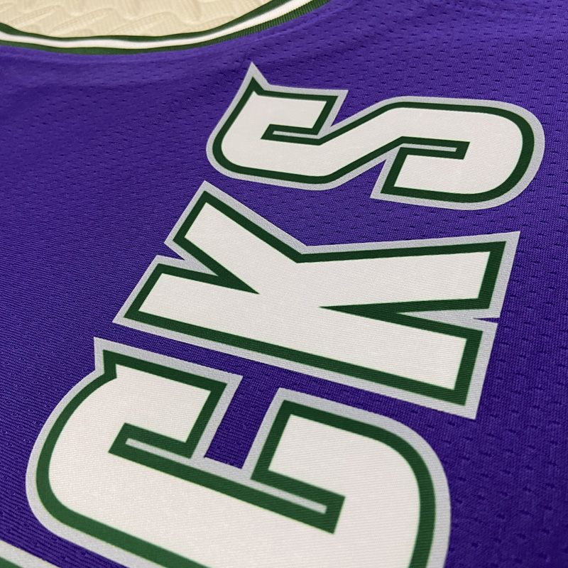 22-23 BUCKS ANTETOKOUNMPO #34 Purple Top Qualit...