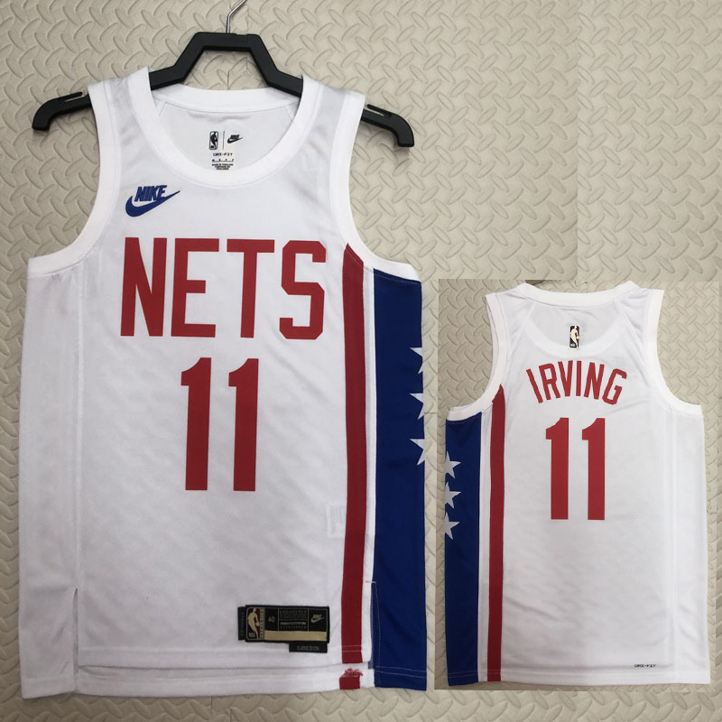 22-23 Nets IRVING #11 White Top Quality Hot Pre...
