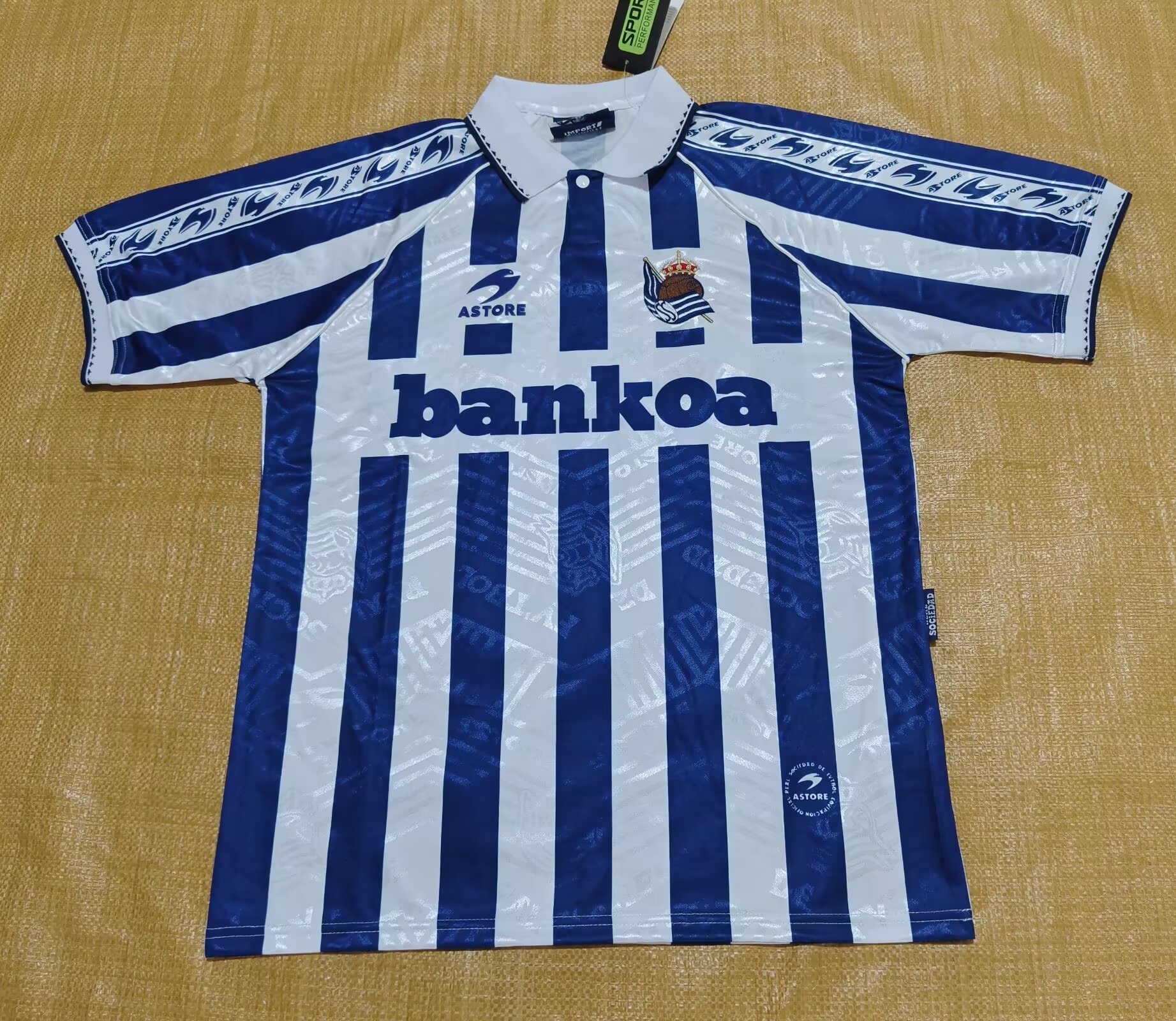 1994/1995 Real Sociedad Home Fans Retro 1:1 Quality Soccer Jersey