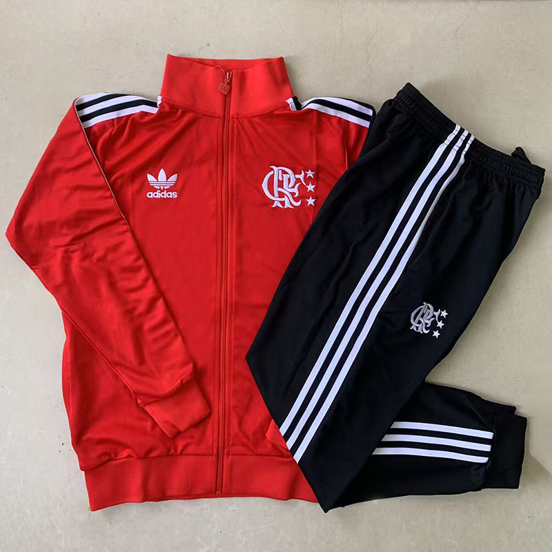 25-26 Flamengo Red Jacket Tracksuit #A2517