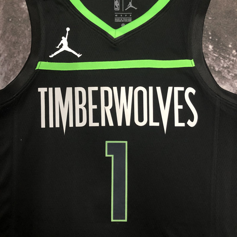 22-23 TIMBERWOLVES EDWAROS #1 Black Top Quality...