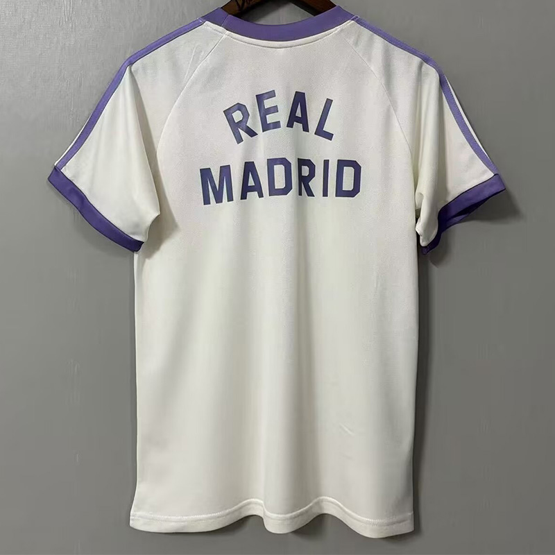 24-25 RMA White Special Edition Training Shirts *紫边三叶草