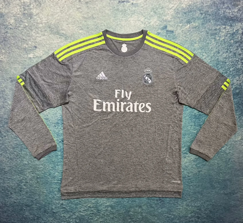 2015-2016 RMA Away Long Sleeve Retro Soccer Jersey (长袖)