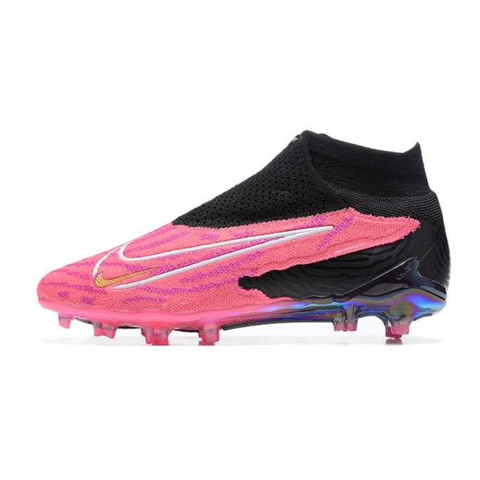 Phantom GX Elite FG High Soccer Shoes-Rose Red/Black-5868039