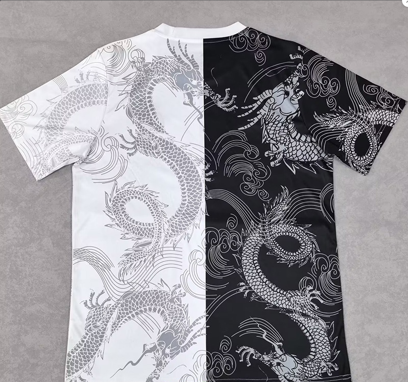 25-26 RMA White Black Special Edition Fans Training Shirts *龙纹