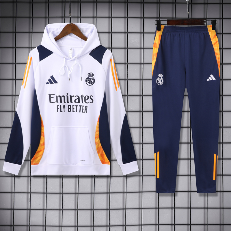 24-25 RMA White Hoodie Tracksuit (卫衣套装)