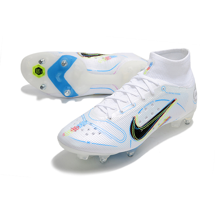 Mercurial Superfly 8 Elite SG Soccer Shoes-White/Blue-2723886