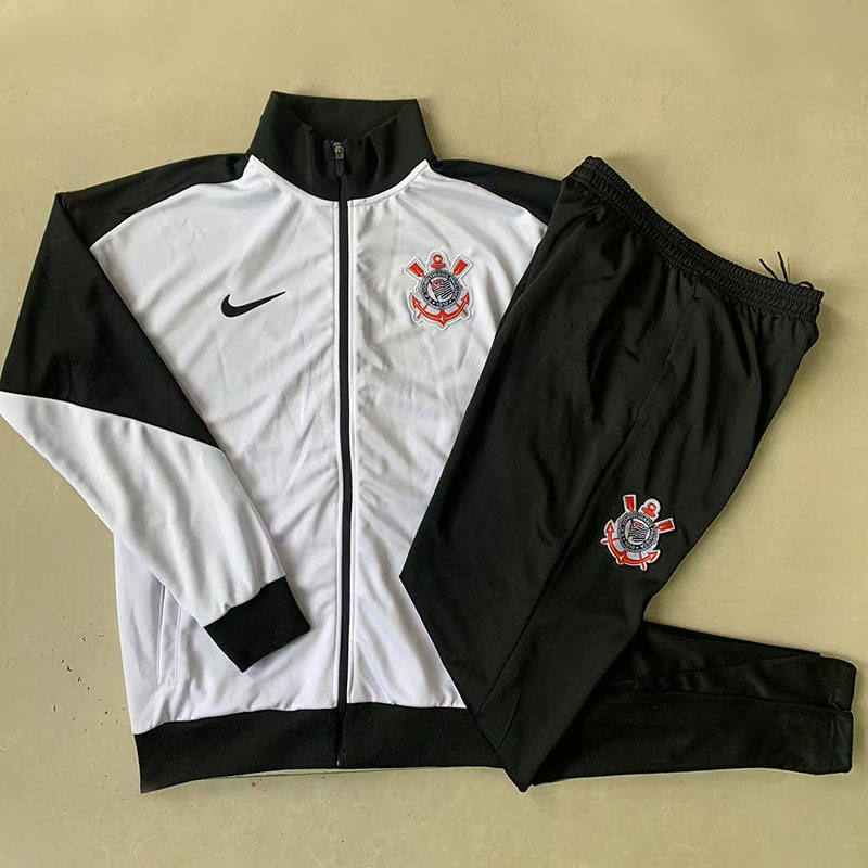 25-26 Corinthians White Jacket Tracksuit #A2509
