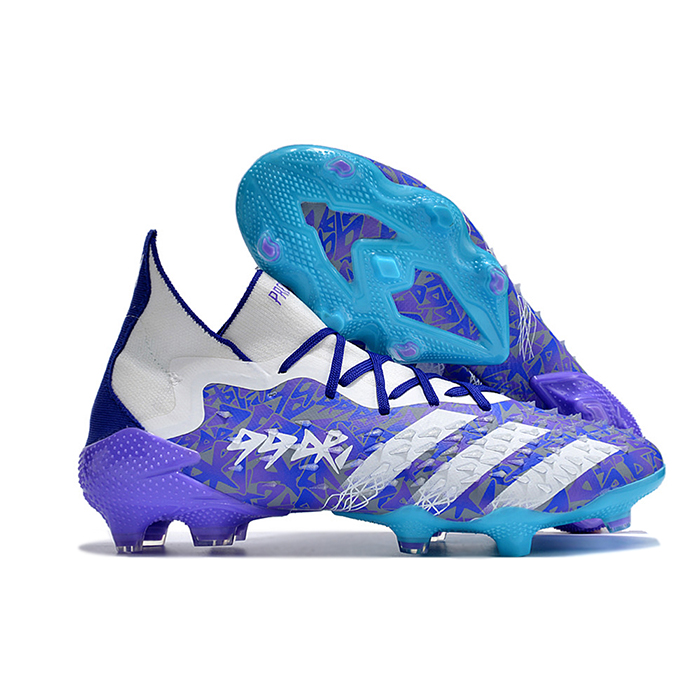 PREDATOR FREAK .1 FG High Soccer Shoes-White/Purple-7959748
