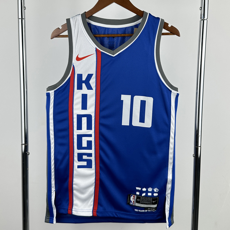 23-24 Kings DEROZAN #10 Blue City Edition Top Quality Hot Pressing NBA Jersey