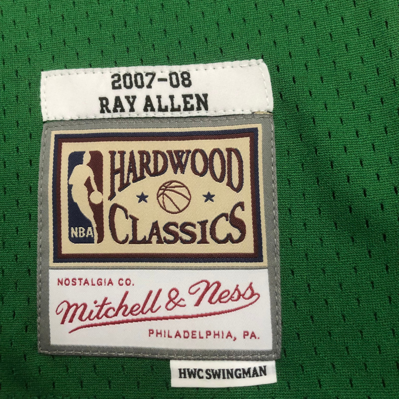 2007-08 CELTICS ALLEN #20 Green Retro Top Quali...
