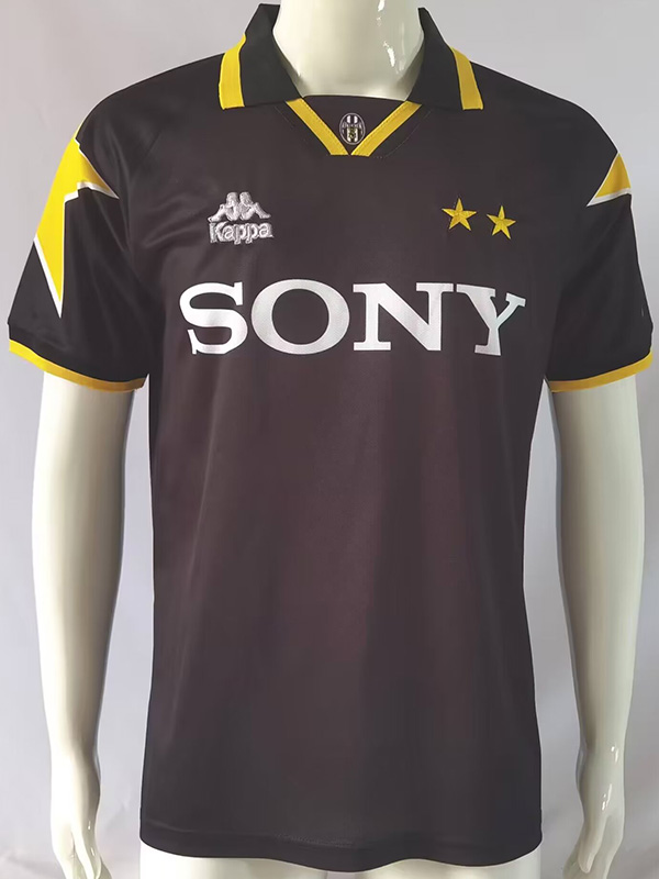 1995-1997 JUV Away Black Retro Soccer Jersey