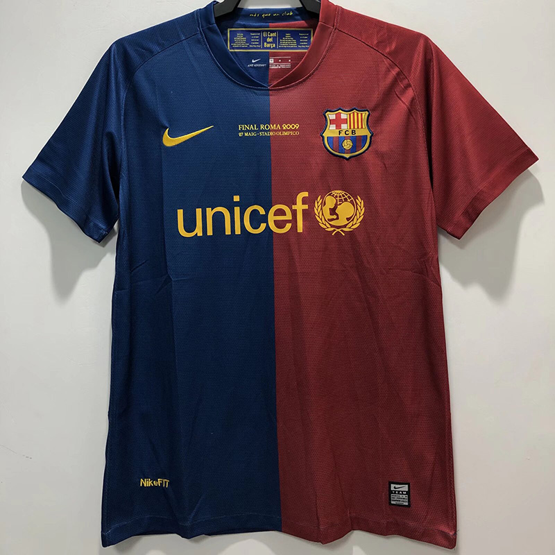 2008-2009 BAR UCL Version Home Retro Soccer Jer...