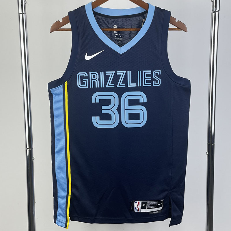 22-23 GRIZZLIES SMART #36 Dark Blue Top Quality...