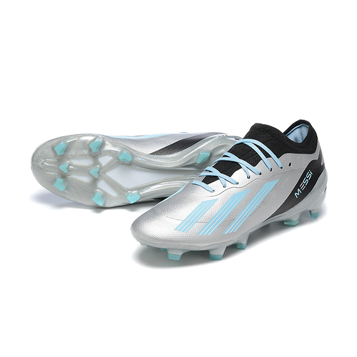 23 crazyfast.1 FG Soccer Shoes-Silver/Black-1066486