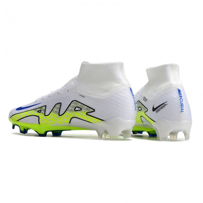 Air Zoom Mercurial Superfly IX Elite FG High Soccer Shoes-White/Green-920839